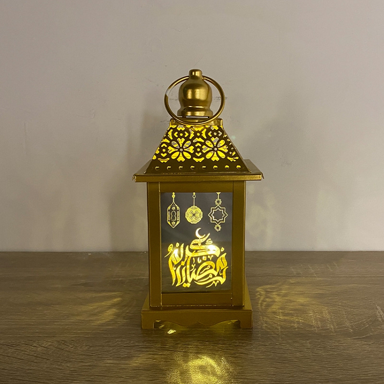 Ramadan Festival Ramadan lantern Eid custom iron lantern crafts Arabic style lantern study lamp decoration